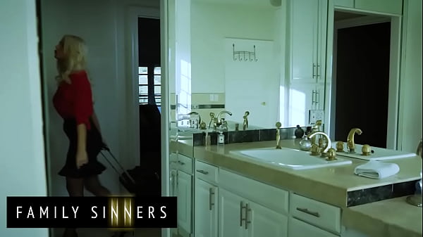 FAMILY SINNERS - Blonde Milf Is Feeling Lonely In Her Marriage And Decides To Spice Things Up With Her Stepson